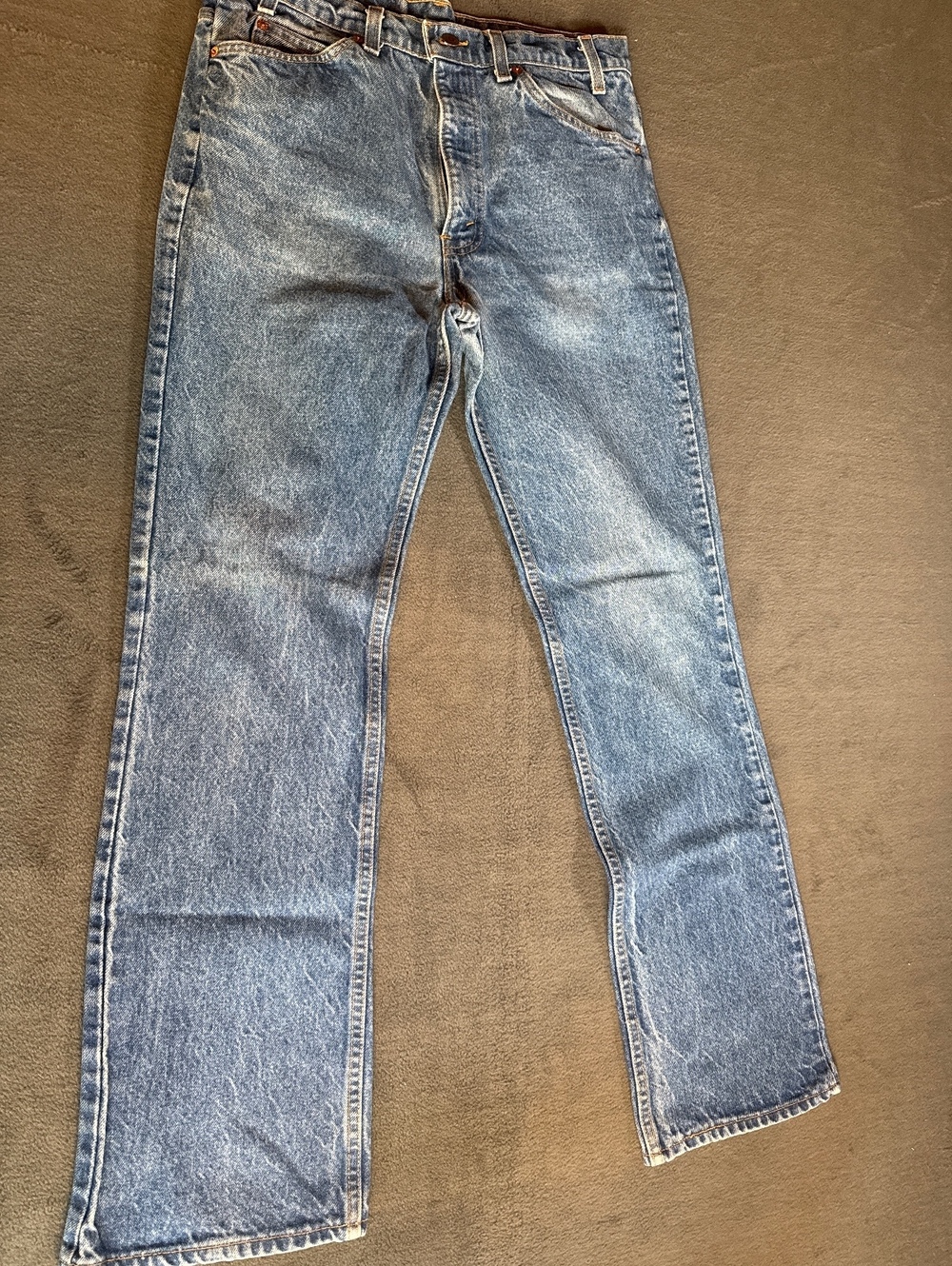 Vintage Levi's 517 Orange Tab Blue Denim Jeans, Size W34 L32